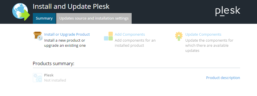 application installer در کنترل پنل پلسک 